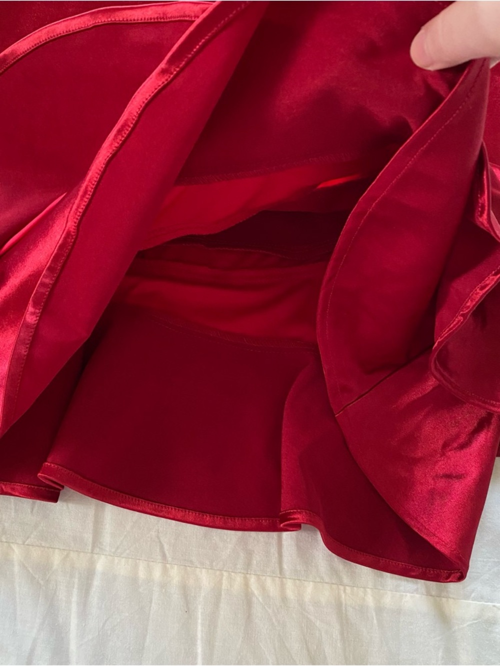 NWT BCX Dress Macy's Red Silk Satin Valentines Day Christmas Party Dress - Picture 5 of 8